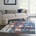 thumbnail image 4 of Nourison Imprints IMT02 Red/White/Blue Indoor Area Rug - 5'3 x 7'3, 4 of 9