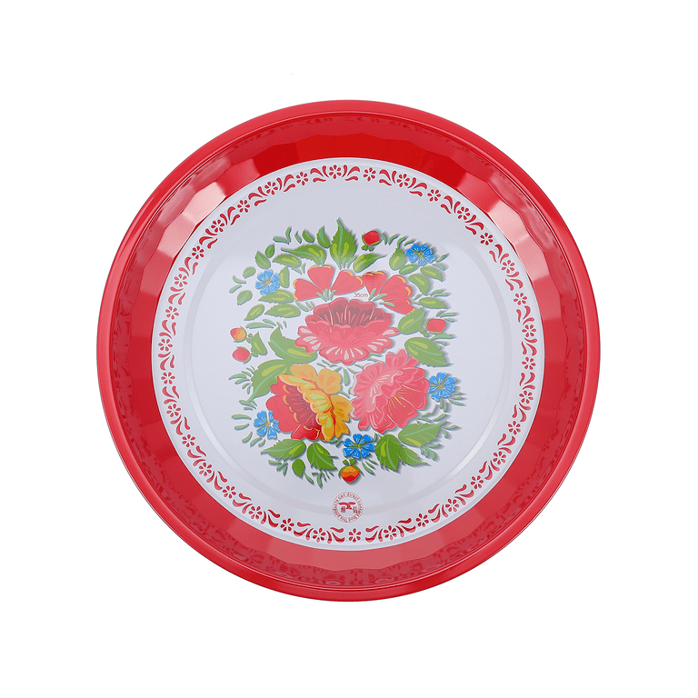 Enamel metal dinner plates cheap