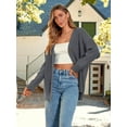 thumbnail image 4 of GHSDFBB Women's Cardigan 2023 Open Front Oversized Button Lightweight Sweaters V Neck Loose Cardigans Knit Outwear, 4 of 7