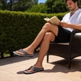 thumbnail image 2 of BERANMEY Men's Flip Flops with Arch Support Comfortable Thong Sandals for Men with Cushioned Footbed Wide Toe Box Non-Slip Design Perfect Summer Beach Shoes, 2 of 8
