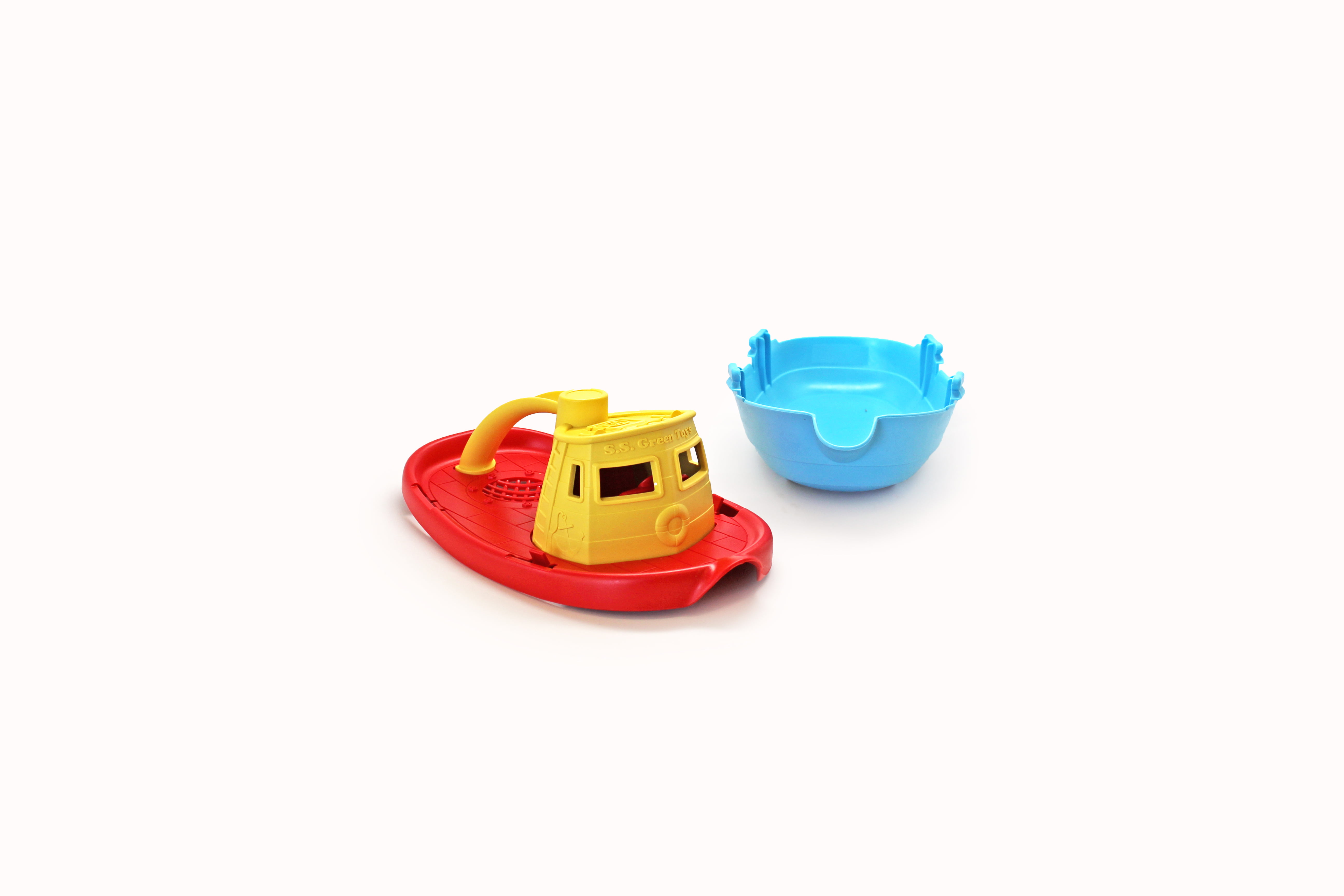 Green Toys Tugboat Bath Toy, Yellow Top 