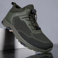 thumbnail image 6 of NOKIO Men Knit Walking Sneakers Breathable Wide Toe Athlet𝗂c Shoes with Adjustable Elastic Strap, Non-S𝗅ip Durab𝗅e Hiking Shoes Summer Lightweight Running Shoes for Back to College, 6 of 7