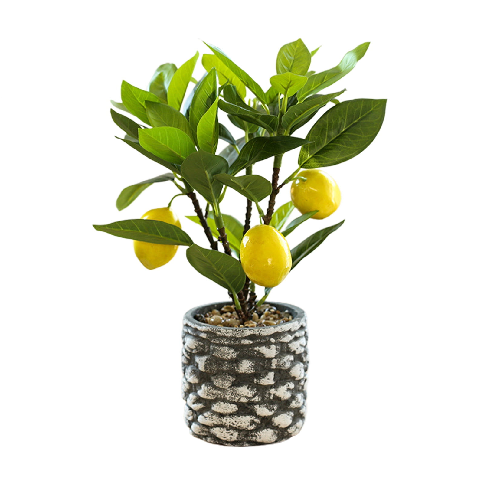 Artificial Mini Potted Plants,Artificial Fruit Lemon Tree Bonsai Fake