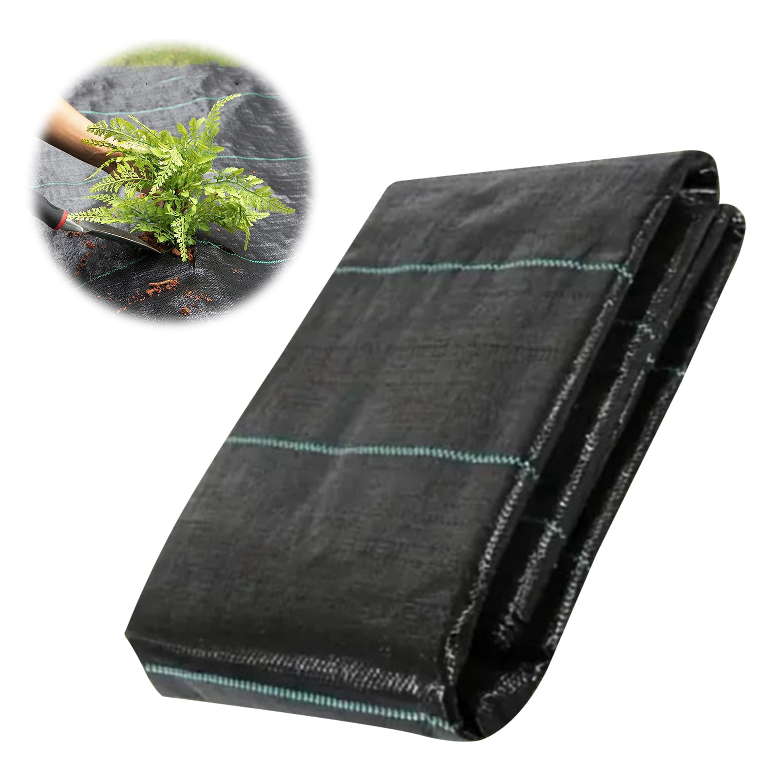 Naierhg Professional-Grade Weed Barrier Fabric - Heavy-Duty Polypropylene Geotextile, Permeable Landscape Fabric for Gardens, Driveways, French Drains