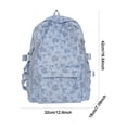 thumbnail image 2 of Floral School Backpack, Aesthetic Bag with Multi-pocket, Durable School Bookbag for College Travel, Style 7, 2 of 9