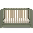thumbnail image 5 of Graco Read-with-Me 4-in-1 Convertible Crib and Premium Crib & Toddler Mattress Bundle, Olive with Driftwood, 5 of 10