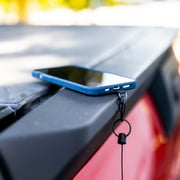 KEY-BAK Retractable Anti-Theft Phone Tether with Carabiner & Universal Smartphone Connection- Clear