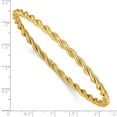 thumbnail image 3 of 14K Polished Twist Slip-On Bangle, 3 of 4