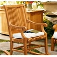 thumbnail image 2 of WholesaleTeak Outdoor Patio Grade-A Teak Wood Giva Rocker / Rocking Arm Chair (Cushion not included) #WMRKGV, 2 of 2