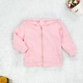 thumbnail image 4 of Kids' Hooded Sweatshirt Full Zip Casual Hoodies Jacket with Pockets Toddler Boys Girls Basic Outerwear 0-6T, 4 of 6