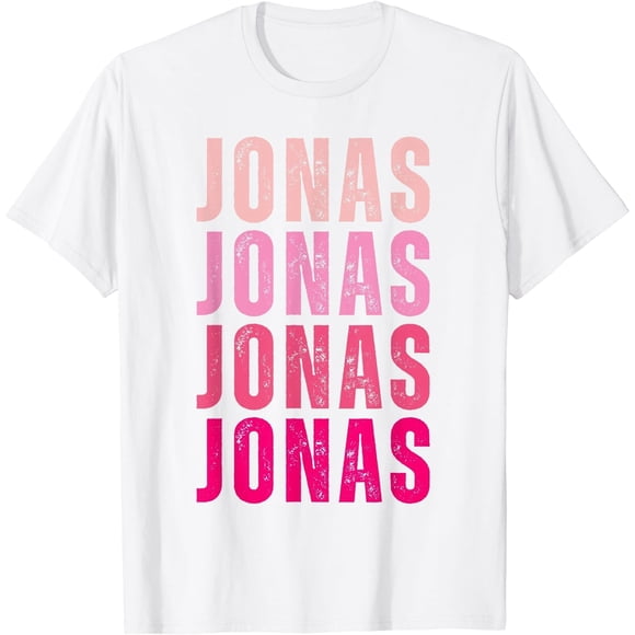 Camiseta con nombre personalizado Jonas I Love Jonas