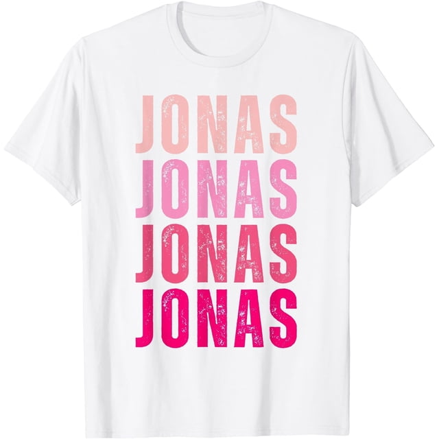 Camiseta con nombre personalizado Jonas I Love Jonas