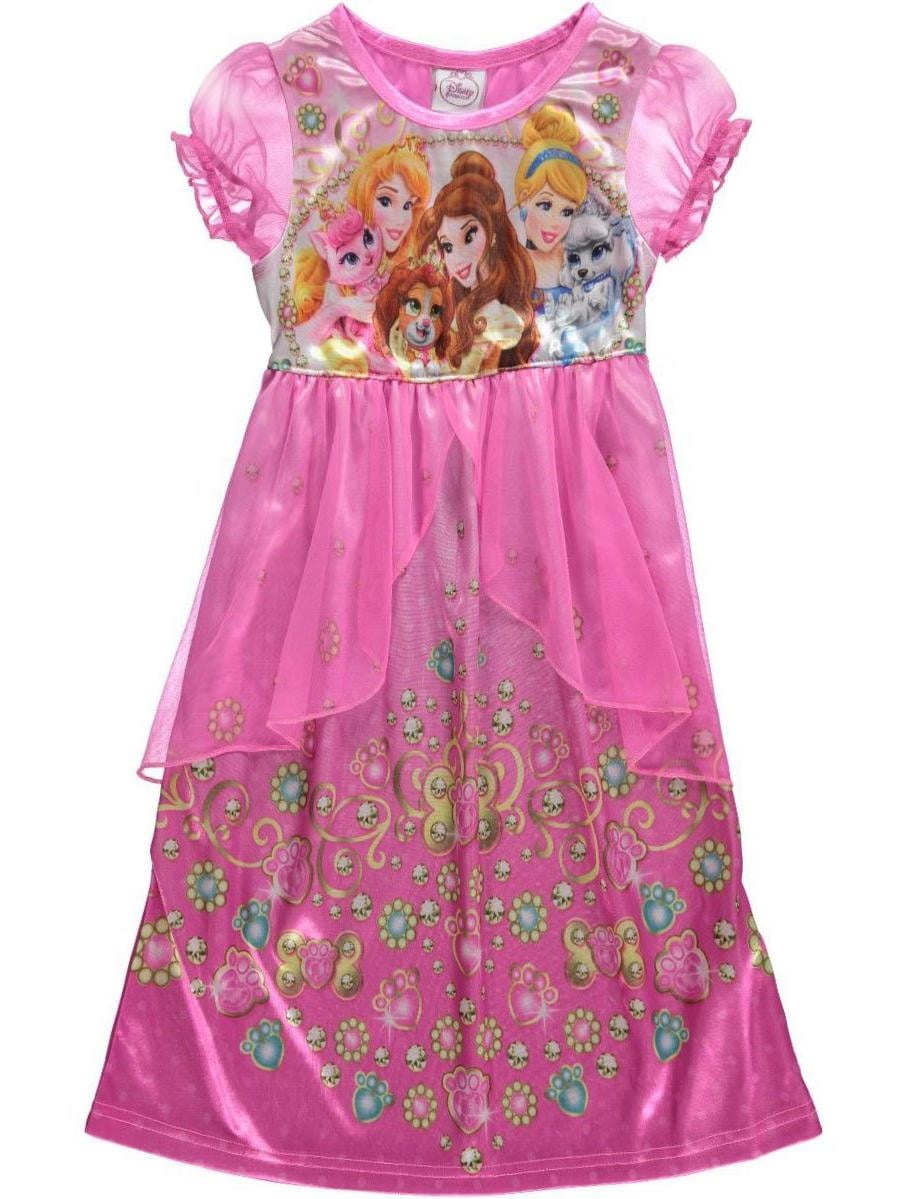 Disney Disney Princess Palace Pets Girls Pink Nightgown, Multi, Size