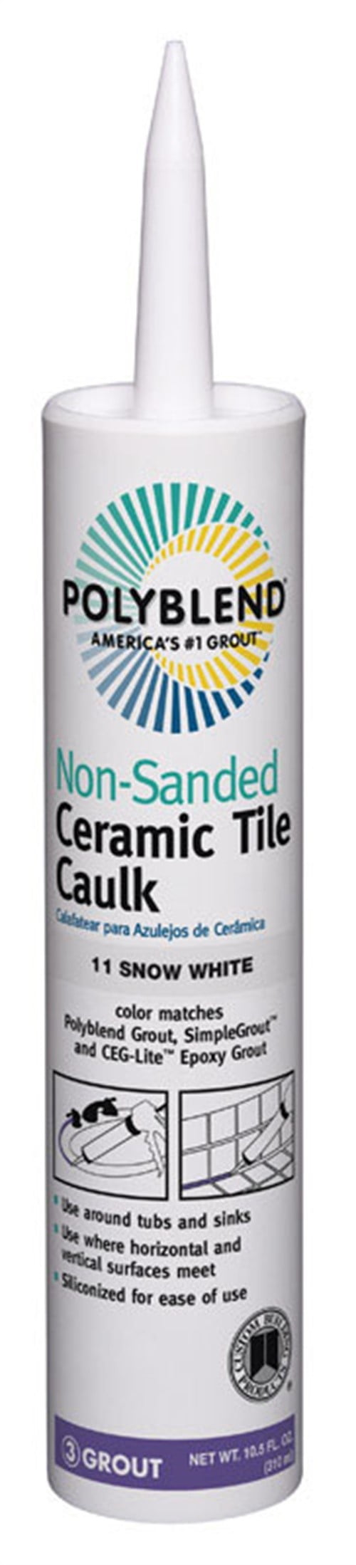 Polyblend Pc1110n 6 10 5 Oz Tile Caulk, How To Apply Ceramic Tile Caulk