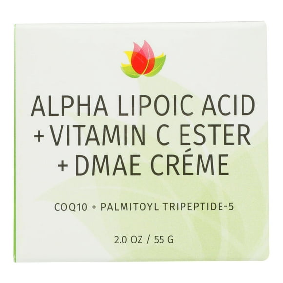 Reviva Labs - Acide Alpha-Lipoïque + Vitamine C + Ester DMAE Créme - 2 oz.
