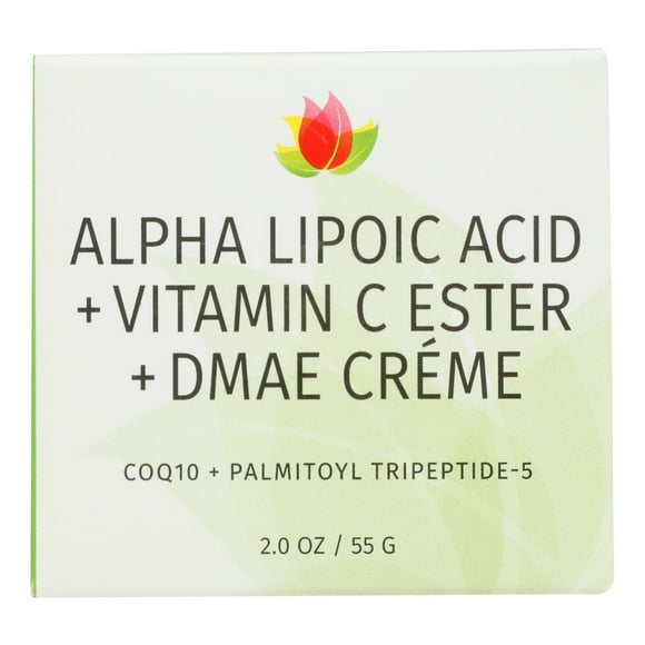 Reviva Labs - Acide Alpha-Lipoïque + Vitamine C + Ester DMAE Créme - 2 oz.