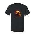 thumbnail image 2 of Wild Bobby, Firey Flaming Skull, Pop Culture, Men Graphic Tees, Black, X-Large, 2 of 3