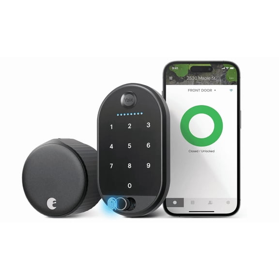 Yale August Wi-Fi Smart Lock with Keypad Touch in Black