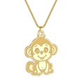 thumbnail image 4 of Stainless Steel Monkey Pendant Cute Cartoon Necklace Birthday Party Accessory Gift for Men and Women, 4 of 4