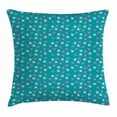 thumbnail image 1 of Under the Sea Throw Pillow Cushion Cover, Starfishes Pattern Dots Nautical Wildlife Composition Marine Fauna, Decorative Square Accent Pillow Case, 20 X 20 Inches, Coral Ivory Teal, by Ambesonne, 1 of 2