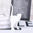thumbnail image 4 of Estatua de gato de resina Escultura de gato para decoración de oficina en casa Adorno de resina para manualidades 2 piezas blanco y negro LANNMXG, 4 of 4
