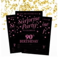 thumbnail image 2 of Darling Souvenir Black Birthday Invitation Card Printable Elegant Fill or Write In Blank Party Invites 28 Pcs 5 x 7 Inches, 2 of 5