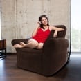 thumbnail image 3 of Sillón Puff Couch Cómodo Chocolate Puff Mx Couch Gamuza Chocolate, 3 of 4