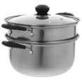 thumbnail image 4 of Stainless Steel Stock Pot Practical Household Kitchen Food Cooking Steam Pot, 4 of 4