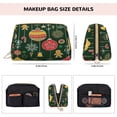 thumbnail image 5 of Gaeub Christmas Printed Travel Cosmetic Bag,Makeup Bag, Large Capacity Toiletry Bag for Women, Portable Pouch Make Up Organizer with Zipper and Divider, 5 of 8