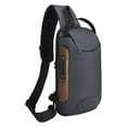thumbnail image 2 of Bolso de pecho a la moda para hombre, bolso de hombro, mochila con correa ajustable, bolso cruzado, mochila de senderismo para hombre, para acampar y hacer senderismo, 2 of 10