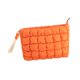 thumbnail image 3 of Bolsa de maquillaje para mujer, gran capacidad, abierta, acolchada, portátil, práctica para viajes naranja, 3 of 9