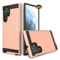 thumbnail image 2 of For Samsung Galaxy S22+ Plus Slim Rugged TPU PC Brushed Texture Hybrid Dual Layer Defender Armor Shock Absorbing Phone Case Cover by Xpression [Rose Gold], 2 of 8