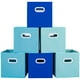 thumbnail image 1 of Cubos de almacenamiento, tela estéreo, 28 cm, plegables con asa, 6 unidades, 1 of 9