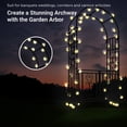 thumbnail image 4 of SCENDOR Heavy-Duty Arch with Gate, Iron Arbor Trellis Arbor Archway for Climbing Plants Roses Vines Support Rack, Outdoor Lawn Backyard Patio Wedding Party Ceremony Decoration, 4 of 7