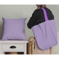 thumbnail image 5 of Soimoi Purple Modal Satin Fabric Plaid Check Printed Craft Fabric by the Yard 42 Inch Wide, 5 of 5