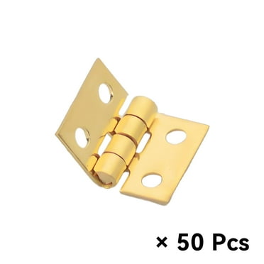 ACDANC 50Pcs Hinges for Cabinet Doors Auto-Closing Design Cabinet Door Hinges Pure Copper Material Kitchen Cabinet Hinges Gold