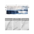 thumbnail image 4 of Valances for Windows Abstract Paint Texture Rod Pocket Cafe Window Treatments Valance Curtains for Kitchen Bathroom Laundry Basement Windows 42"x12", 4 of 9