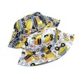 thumbnail image 5 of Oiyii Infant Boys Water‑Repellent Wide‑Brim Bucket Hats Machinery Printed Camping Sun Hats, Light Gray, 5 of 5