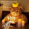 thumbnail image 4 of Fmixtown Flameless Candles with Remote, 3 in 1 (Include 6 Battery) Led Candles with Timer Battery Operated Candles,Outgdoor Electric Candles Flickering,Flameless Pillar Candles.Battery Powered Candles, 4 of 8