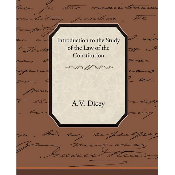 Introduction to the Study of the Law of the Constitution (Paperback)