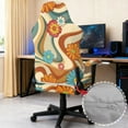 thumbnail image 4 of Xoenoiee Hippie Daisy Swirl Pattern Gaming Chair Covers Slipcovers, Stretchable Elastic Computer Reclining Gaming Chair Seat Cover with Armrest Cover (No Chairs), 4 of 7