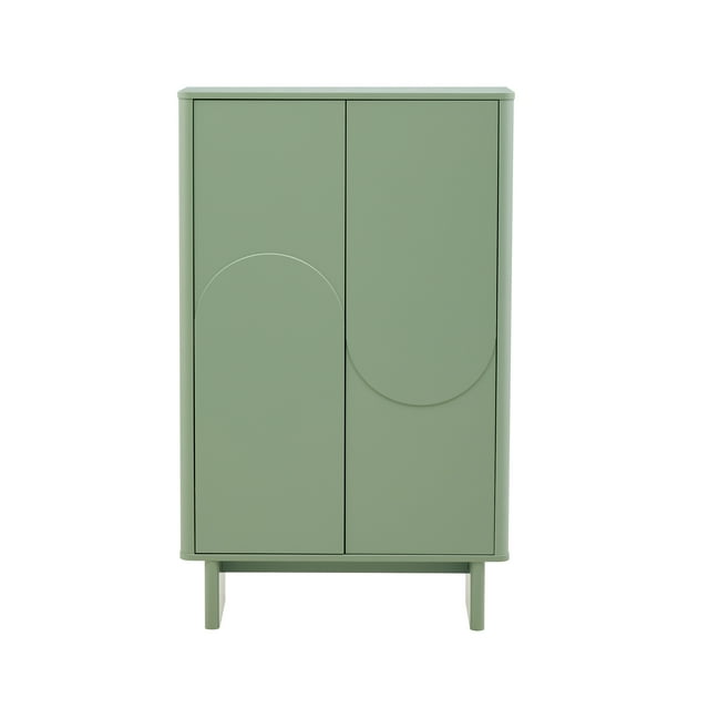 Ella Accent Cabinet in Sage Green made from Engineered Wood