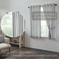 thumbnail image 2 of VHC Brands, Sawyer Mill Ticking Stripe Prairie Panel, Black, 63x36, Set of 2, 2 of 5