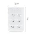 thumbnail image 3 of INSPIRE CHIC Women's 3 Rows 2 Hooks Underwear Bra Extender Brassiere Extension Hooks Strap Adapter White-3 5, 3 of 5
