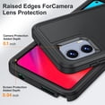 thumbnail image 3 of Dynamic Pro Hybrid Ultra Protective Case With Kickstand For Moto G Stylus 5g 2023 - Black Black, 3 of 6