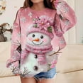 thumbnail image 2 of Lorytime Christmas Boys Girls Sweatshirts for Kids Snowman Fleece Shirt Crew Neck Long Sleeve Pullover Cute Tops 2-3Years, 2 of 5