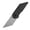 Stonewashed 154CM, variant on Kansept Dash Pocket Knife Rose Gold Coated 154CM Blade,Black Micarta,Pinkerton Knives Designer,T2045A2