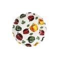 thumbnail image 3 of Juego 2 Bowl Galerias El Triunfo Ceramica Blanca Diseño Chiles Morrones 21.5 cm, 3 of 5