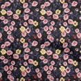 thumbnail image 1 of oneOone Polyester Spandex Black Fabric Floral Sewing Craft Projects Fabric Prints By Yard 56 Inch Wide, 1 of 4