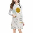 thumbnail image 1 of ASHLEIGH Cute Flying Bunny I Love You To The Moon and Back Home Kitchen Apron for Women Men with Pockets, Unisex Adjustable Bib Apron for Cooking Baking Gardening, 1 of 2